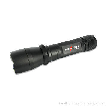 150-meter Water-resistant LED Flashlight with Aluminum Body, 153mm Length and 225lm Maximum Output